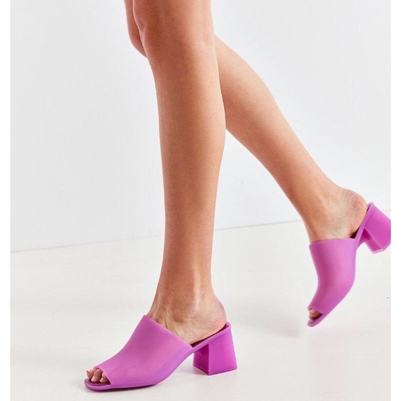 jeffrey campbell pink mules